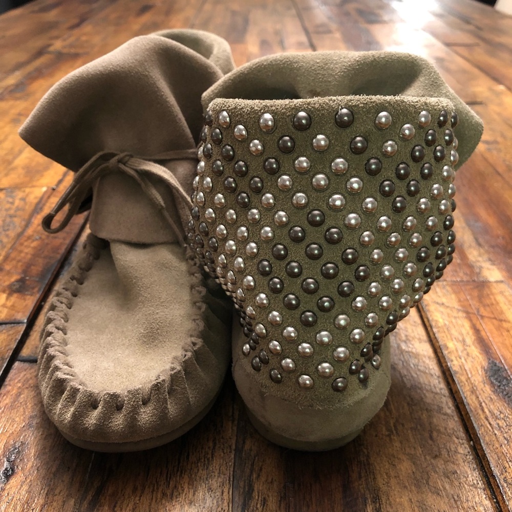 Steve Madden studded moccasins